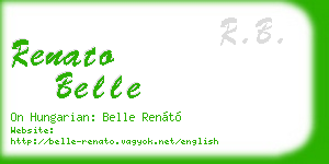 renato belle business card